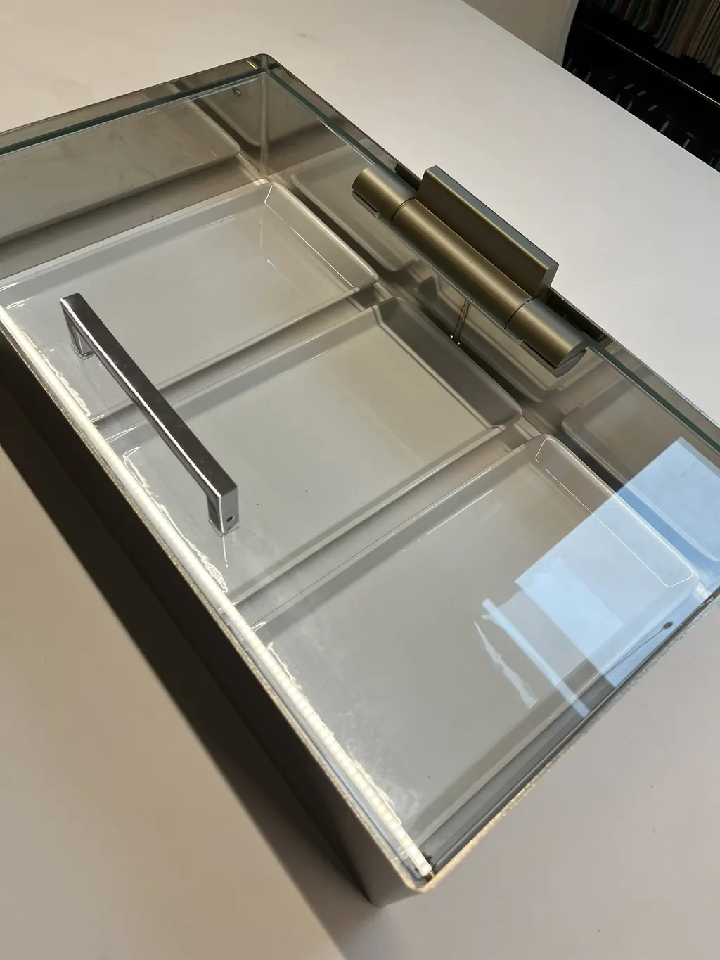 Cloche Blade in stainless steel and transparent polycarbonate